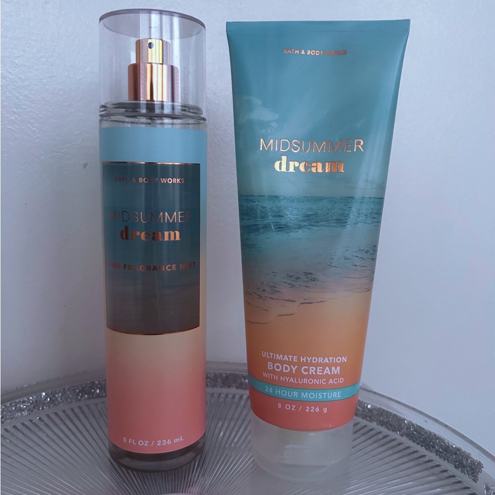 ♥︎ Bath & Body Works ♥︎ Midsummer Dream Fragrance Mist & Body Cream